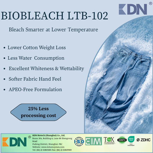 Biobleach LTB-102：綿の効率的な低温漂白